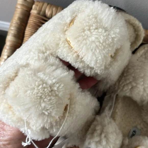 Free People x Birkenstock Arizona Big Buckle Teddy Sandals Size 10 NIB - Picture 16 of 16